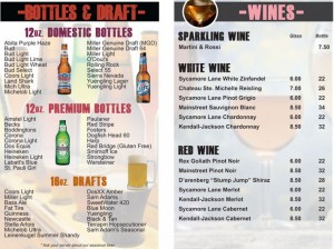 drink menu - Olde Towne Tavern And GrilleOlde Towne Tavern And Grille